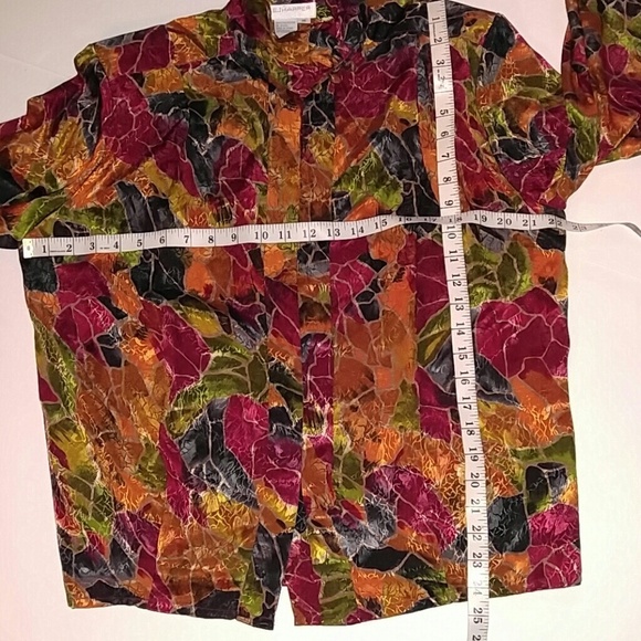 EJ HARPER Vintage 80's Career blouse 10 - Picture 3 of 5